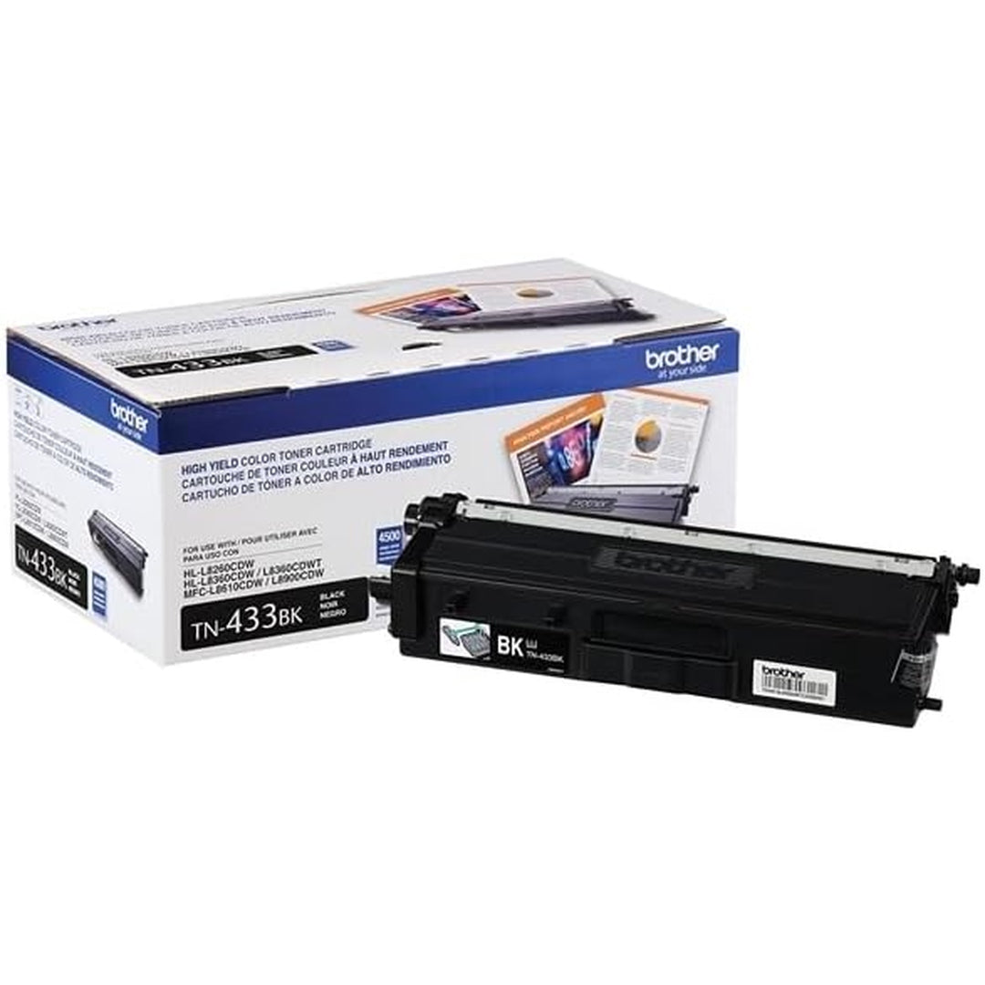 Brother TN433BK, TN433C, TN433M, TN433Y High Yield Toner Cartridge Set