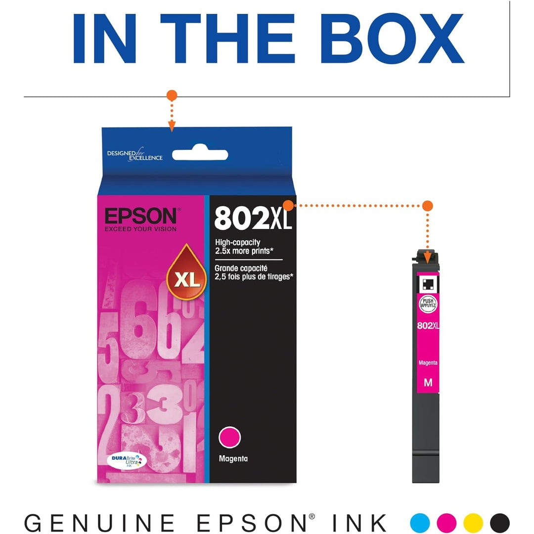 EPSON 802 DURABrite Ultra Ink High Capacity Magenta Cartridge (T802XL320-S)