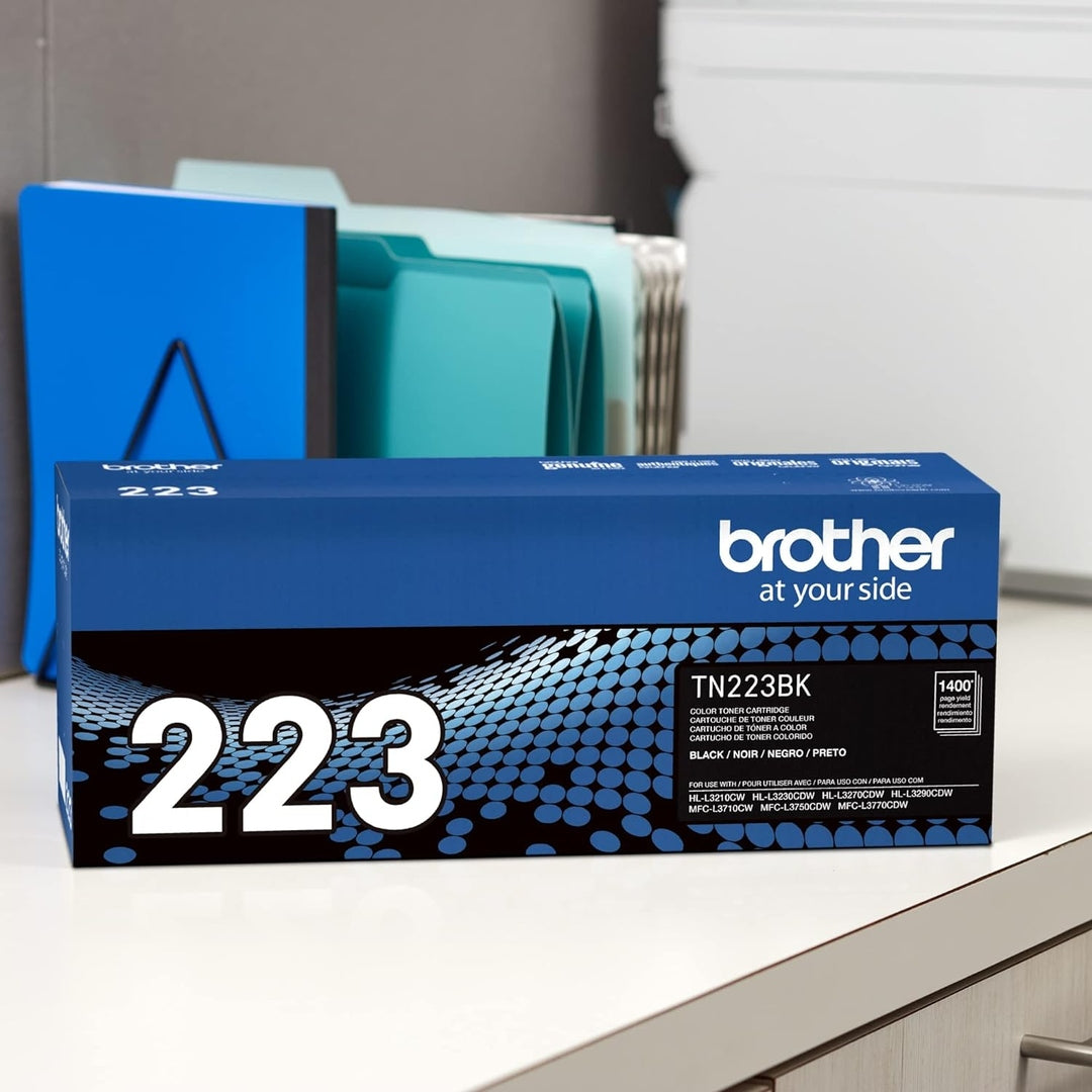 Brother Genuine TN223BK, Standard Yield Toner Cartridge,