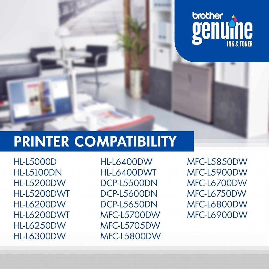 Brother Genuine High Yield Toner Cartridge, TN850,