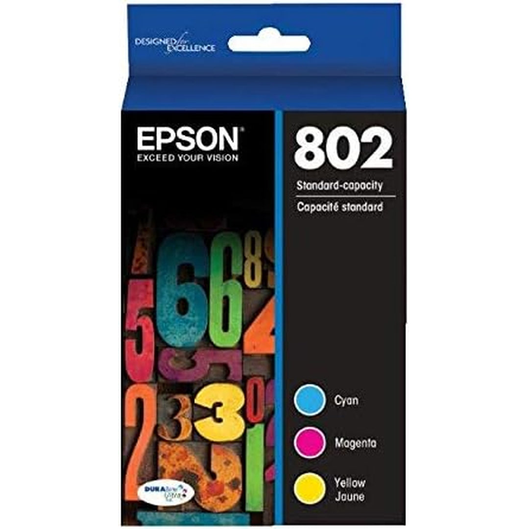 EPSON 802 DURABrite Ultra Ink Standard Capacity Color Combo Pack (T802520-S)