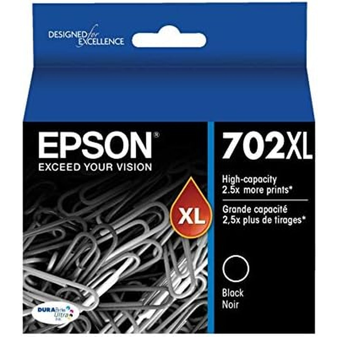 EPSON 702 DURABrite Ultra Ink High Capacity Black Cartridge (T702XL120-S)