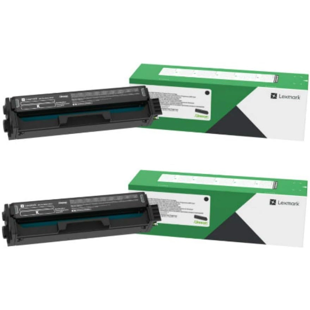 Lexmark C3210K0 Black Return Program Toner Cartridge 2-Pack