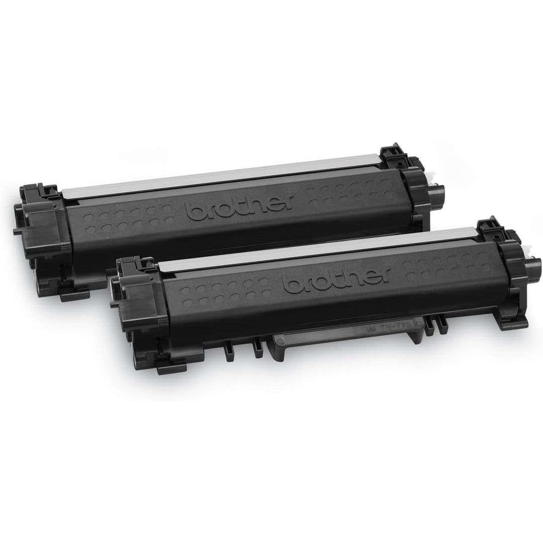 Brother Genuine TN760 2-Pack High Yield Black Toner Cartridge