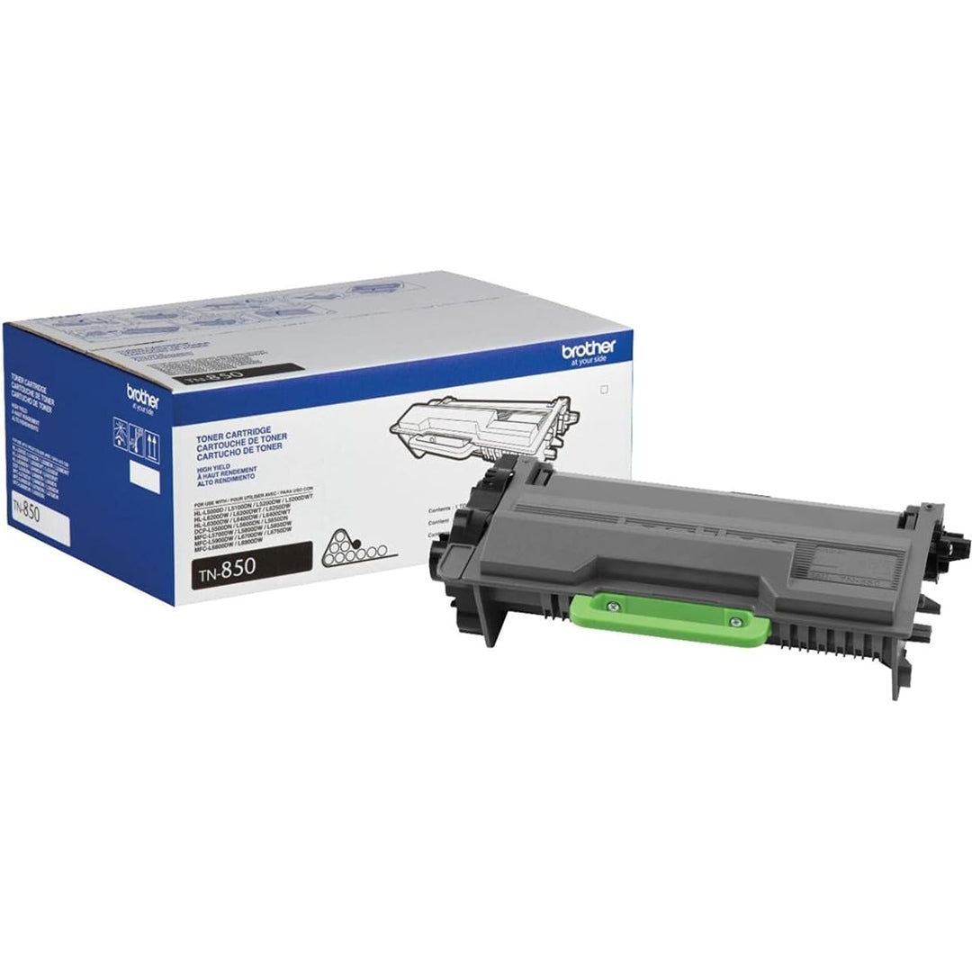 Brother Genuine TN850 2-Pack High Yield Black Toner Cartridge