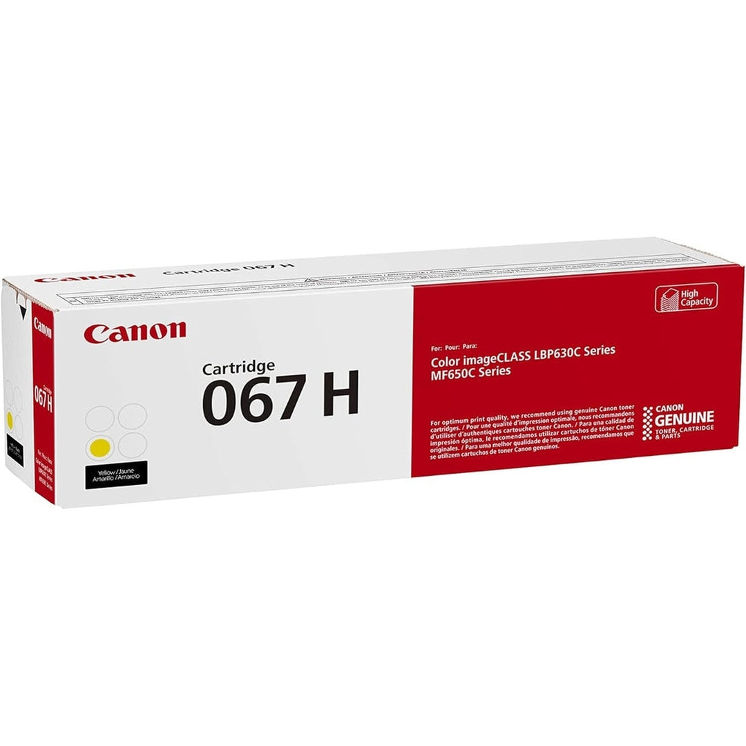 Canon 067 Yellow Toner Cartridge, High Capacity,