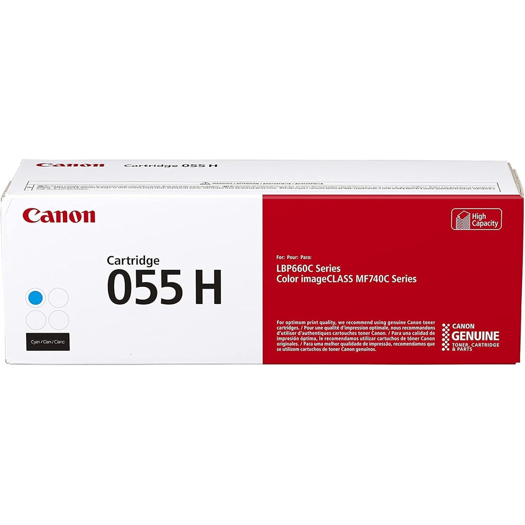 Canon Genuine Toner, Cartridge 055 Cyan, High Capacity (3019C001) 1 Pack Color