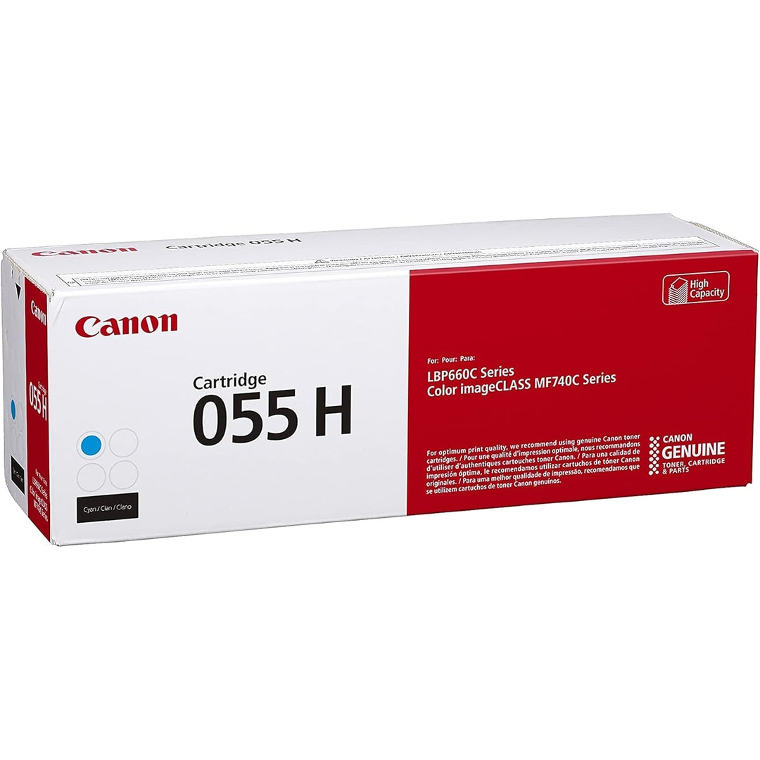 Canon Genuine Toner, Cartridge 055 Cyan, High Capacity (3019C001) 1 Pack Color