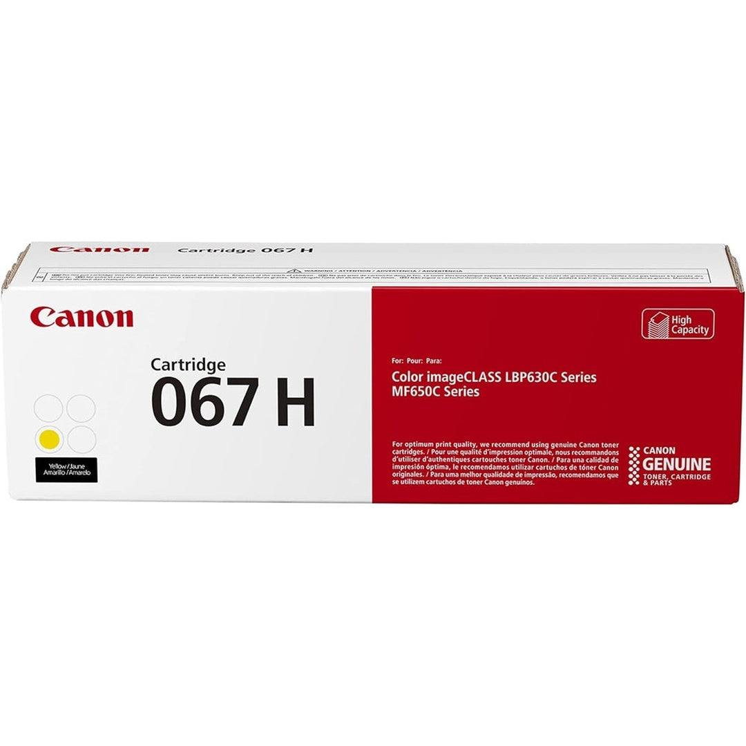 Canon 067 Yellow Toner Cartridge, High Capacity,