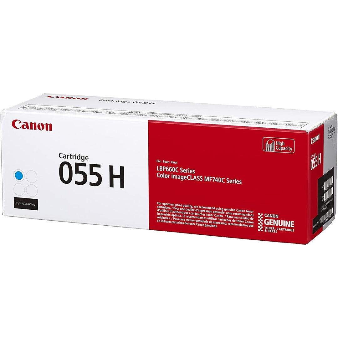 Canon Genuine Toner, Cartridge 055 Cyan, High Capacity (3019C001) 1 Pack Color