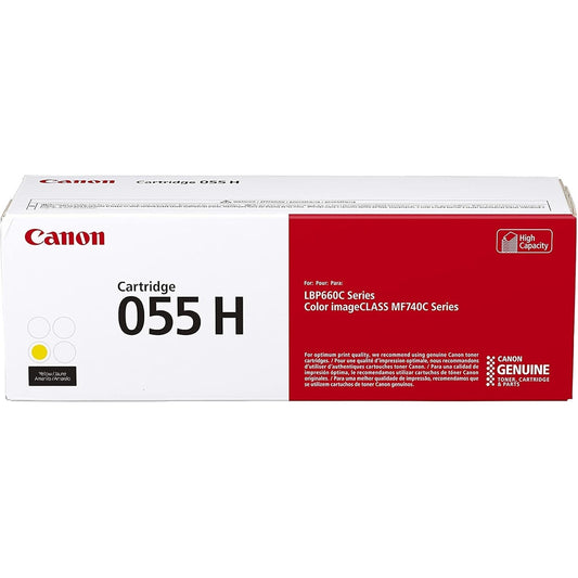 Canon Genuine Toner, Cartridge 055 Yellow, High Capacity (3017C001) 1 Pack Color