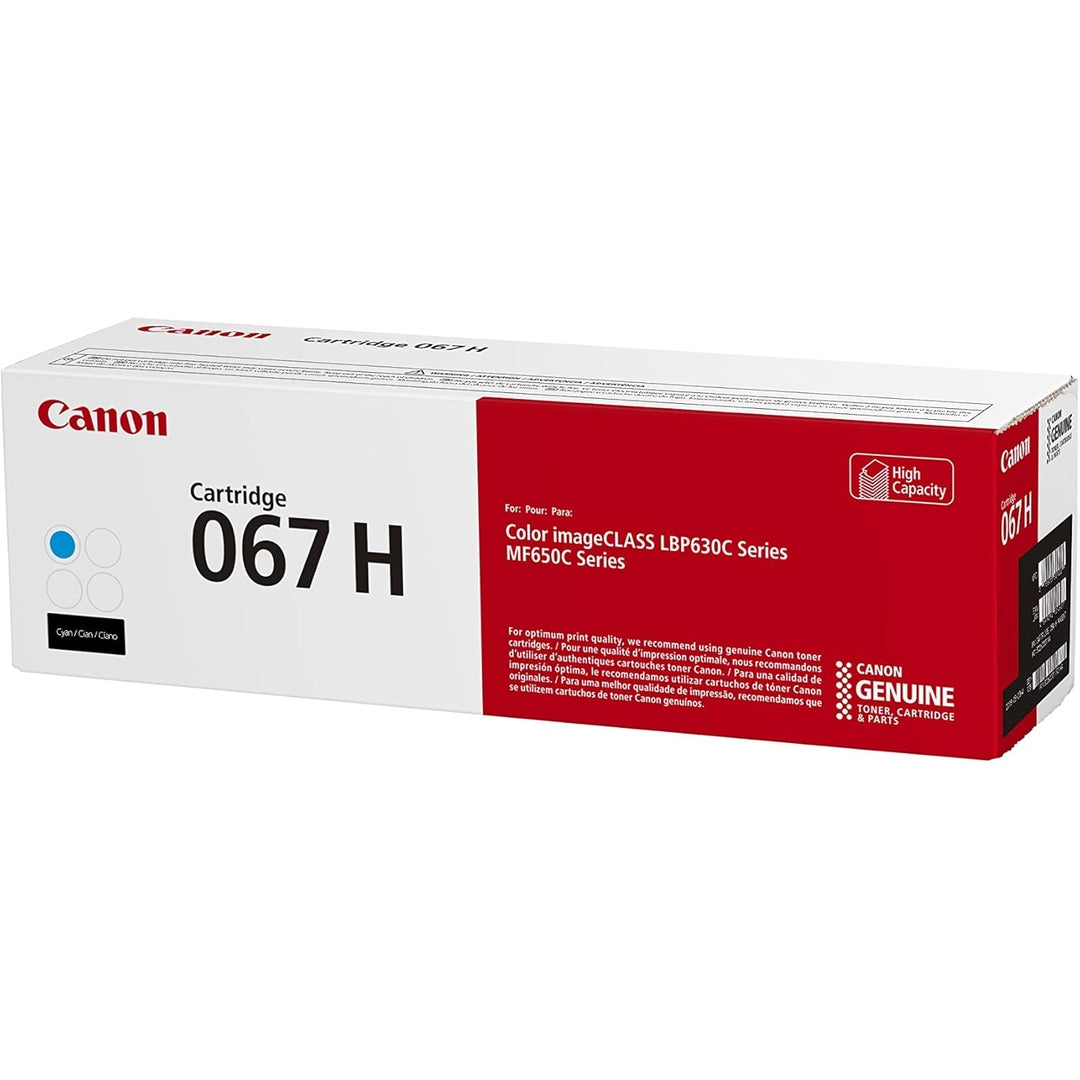 Canon 067 Cyan Toner Cartridge, High Capacity,