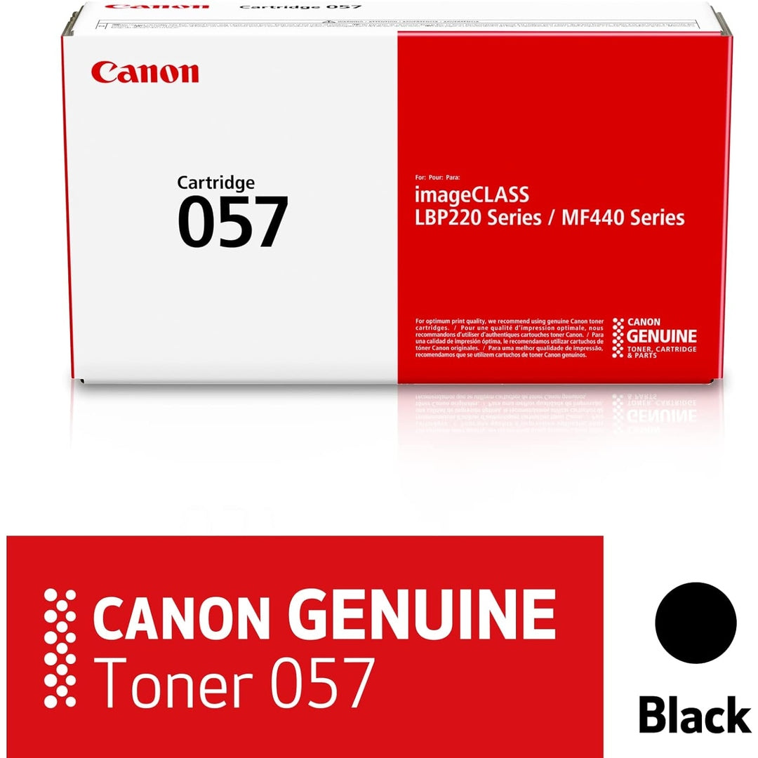 Canon Genuine Toner Cartridge 057 Black (3009C001), 1-Pack