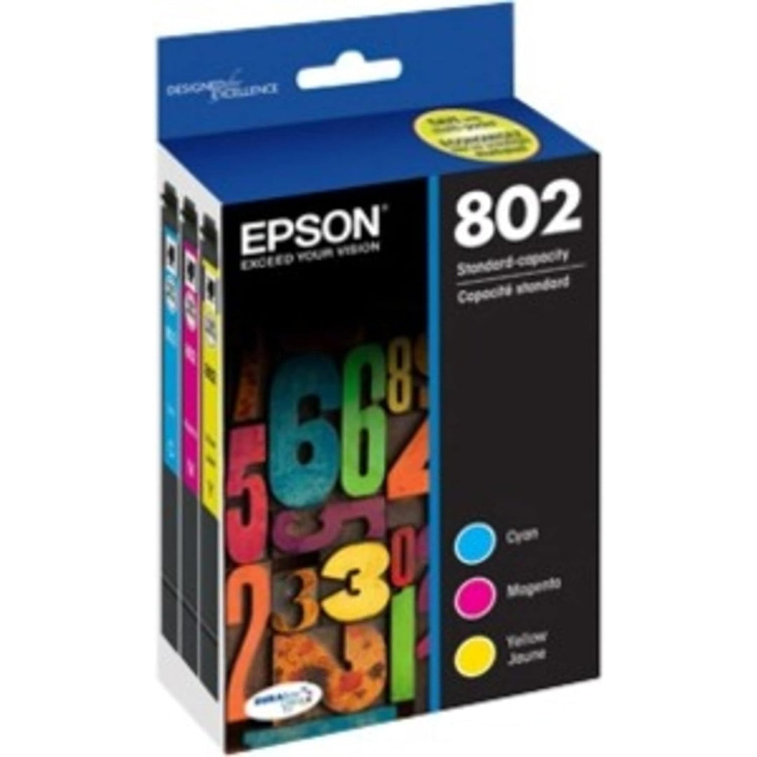 EPSON 802 DURABrite Ultra Ink Standard Capacity Color Combo Pack (T802520-S)