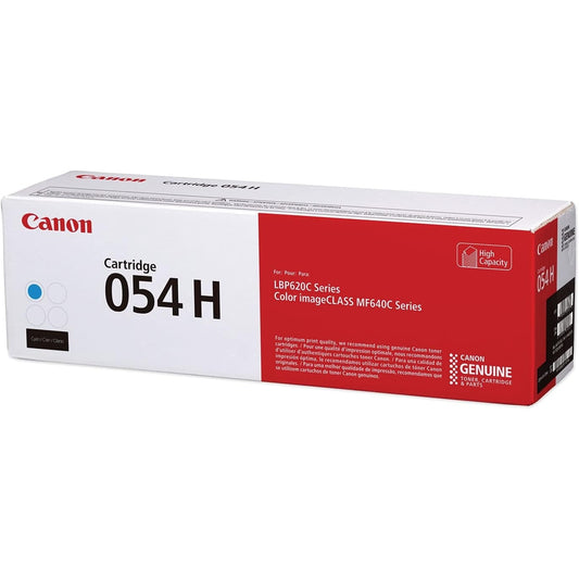 Canon Genuine Toner, Cartridge 054 Cyan, High Capacity (3027C001) 1 Pack Color