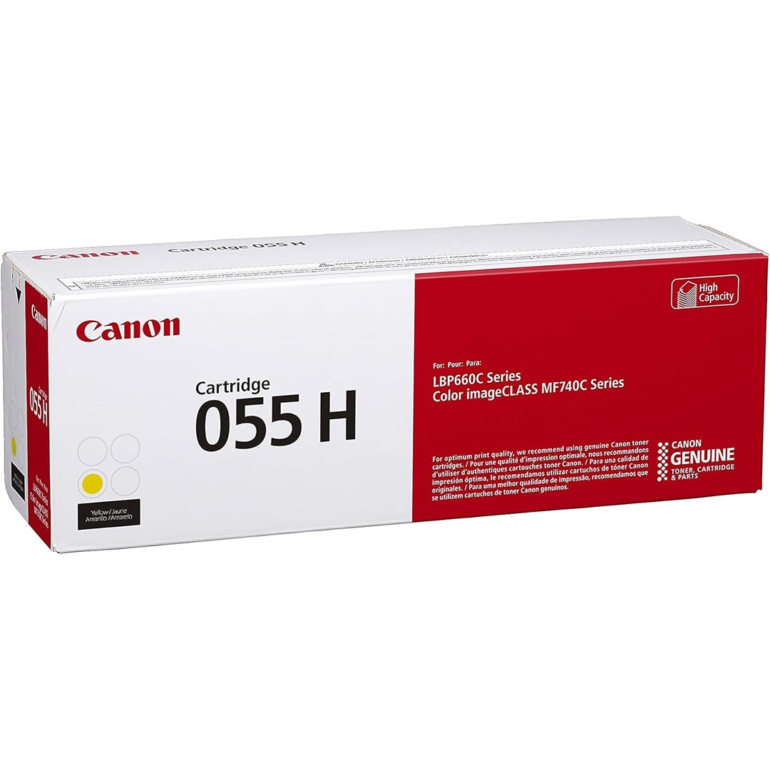 Canon Genuine Toner, Cartridge 055 Yellow, High Capacity (3017C001) 1 Pack Color