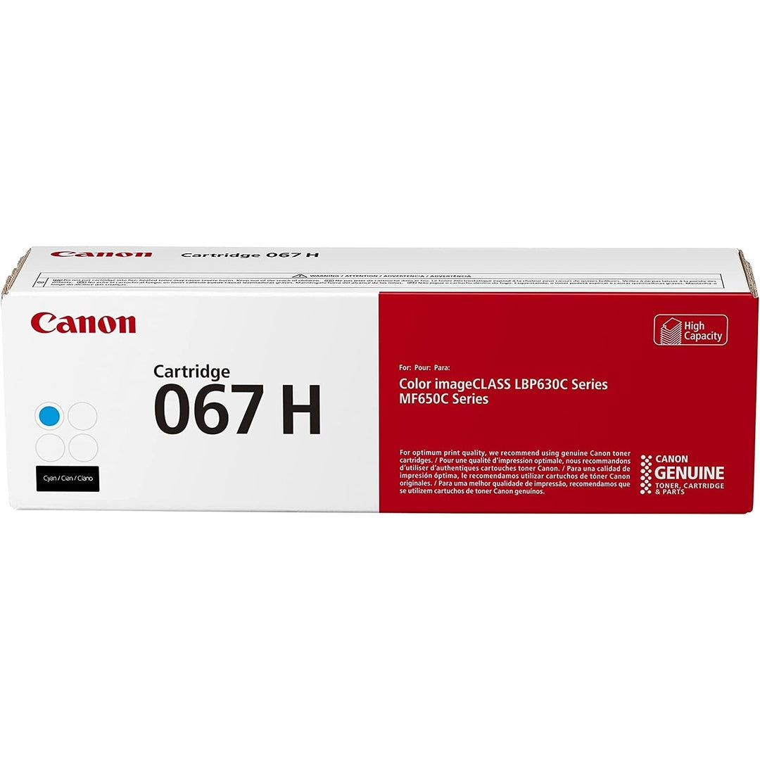 Canon 067 Cyan Toner Cartridge, High Capacity,