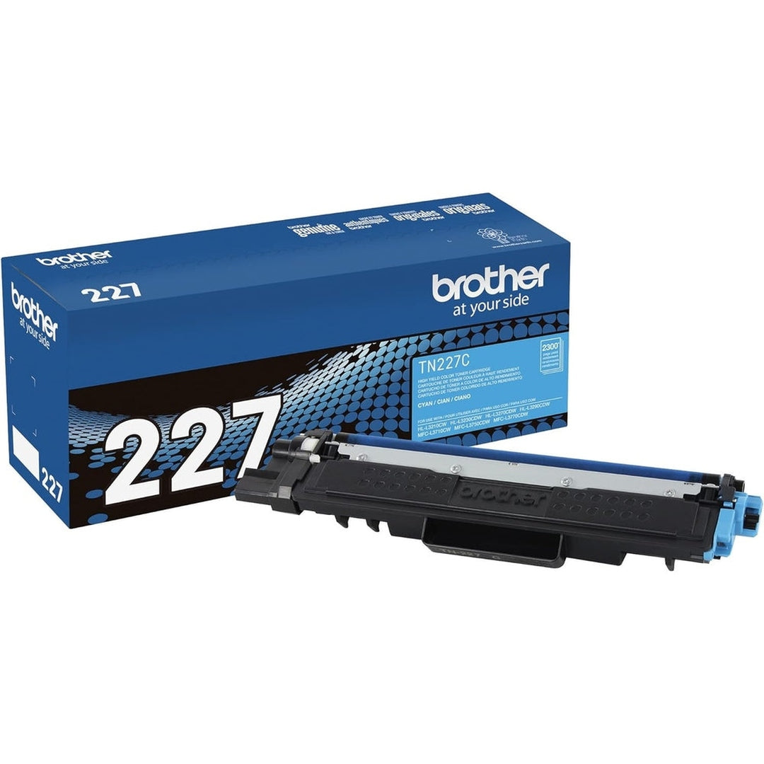 Brother Genuine TN227C, High Yield Toner Cartridge,