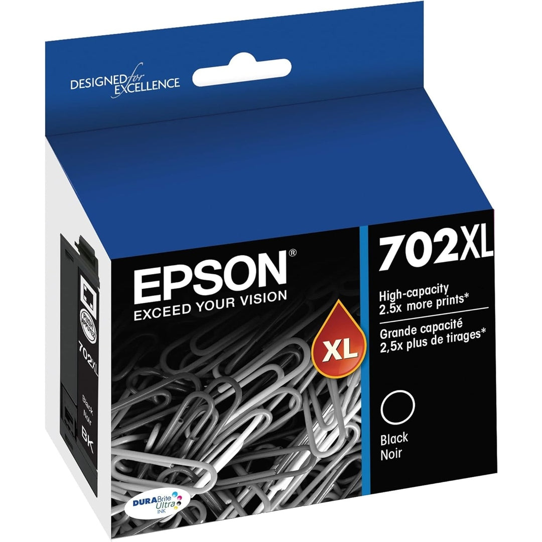 EPSON 702 DURABrite Ultra Ink High Capacity Black Cartridge (T702XL120-S)