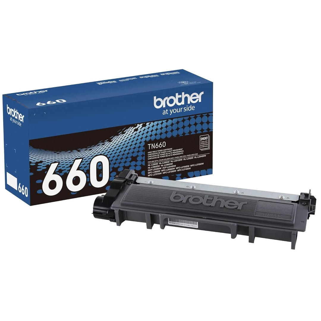 Brother Genuine High Yield Toner Cartridge, TN660,