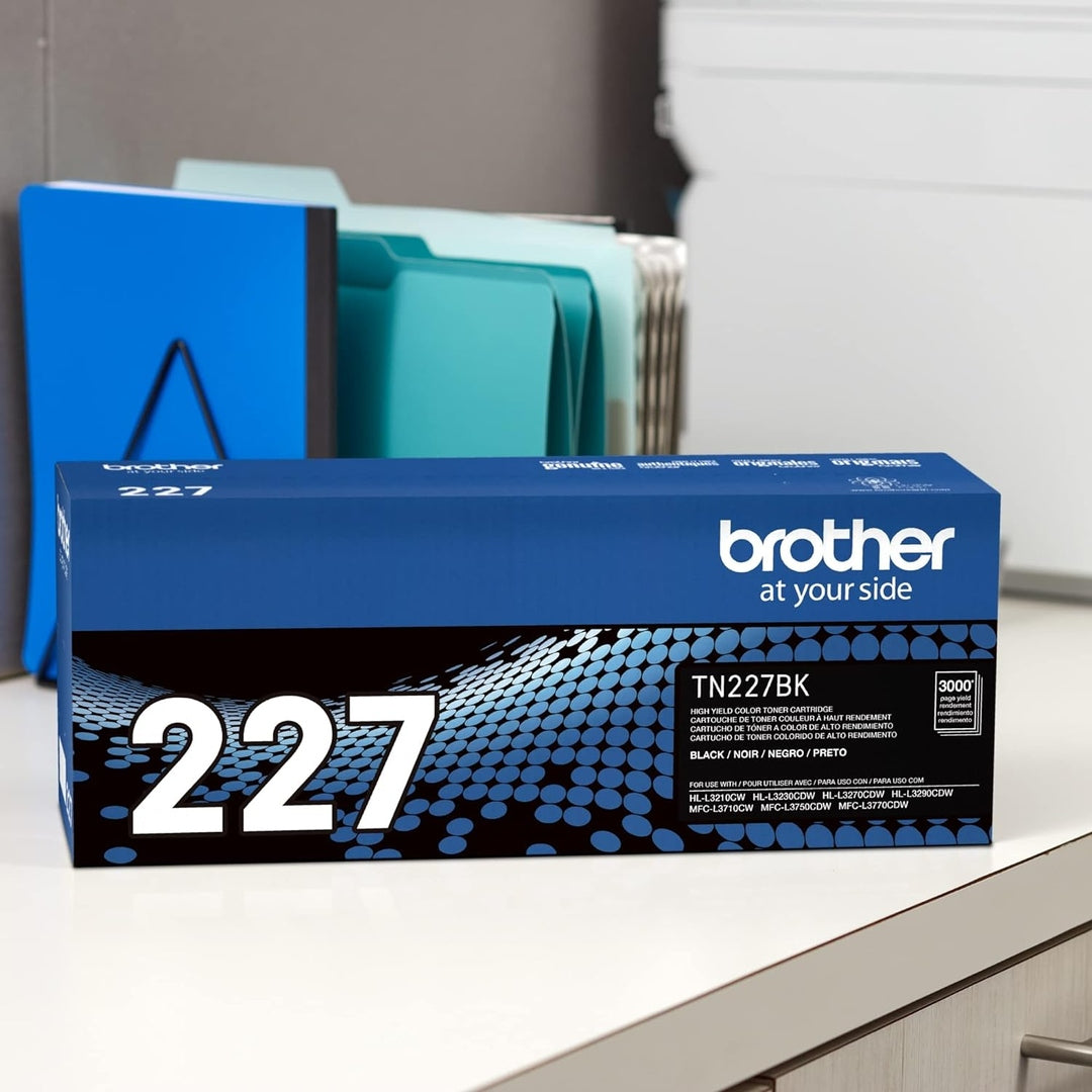 Brother Genuine TN227BK High Yield Black Toner Cartridge