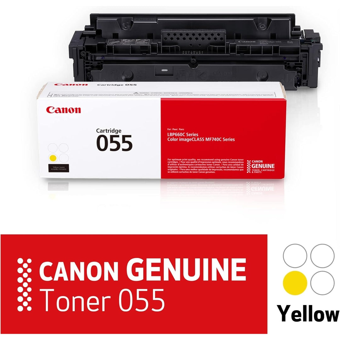 Canon Genuine Toner, Cartridge 055 Yellow (3013C001) 1 Pack Color