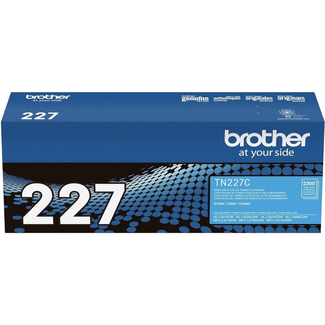 Brother Genuine TN227C, High Yield Toner Cartridge,