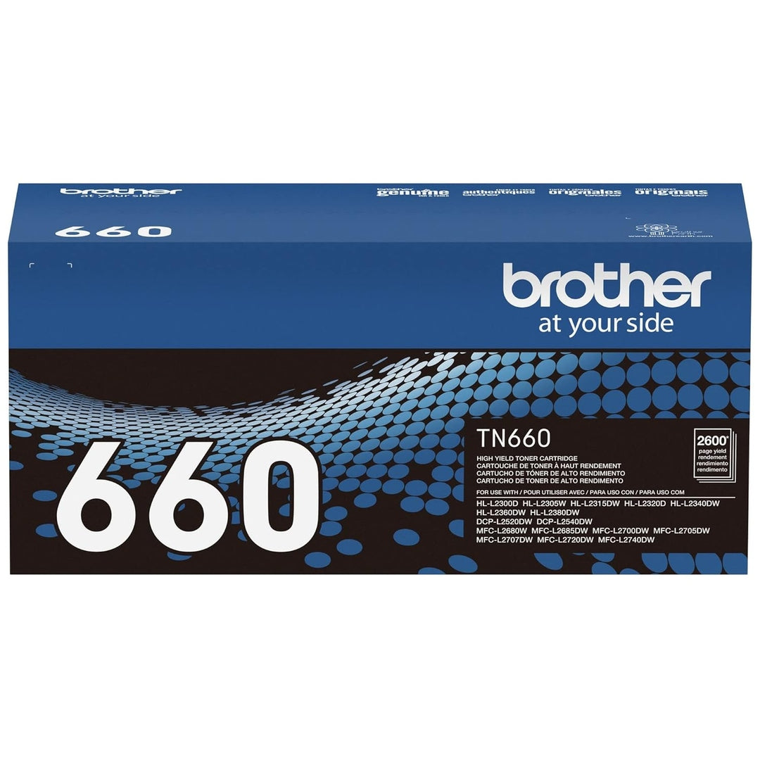 Brother Genuine High Yield Toner Cartridge, TN660,