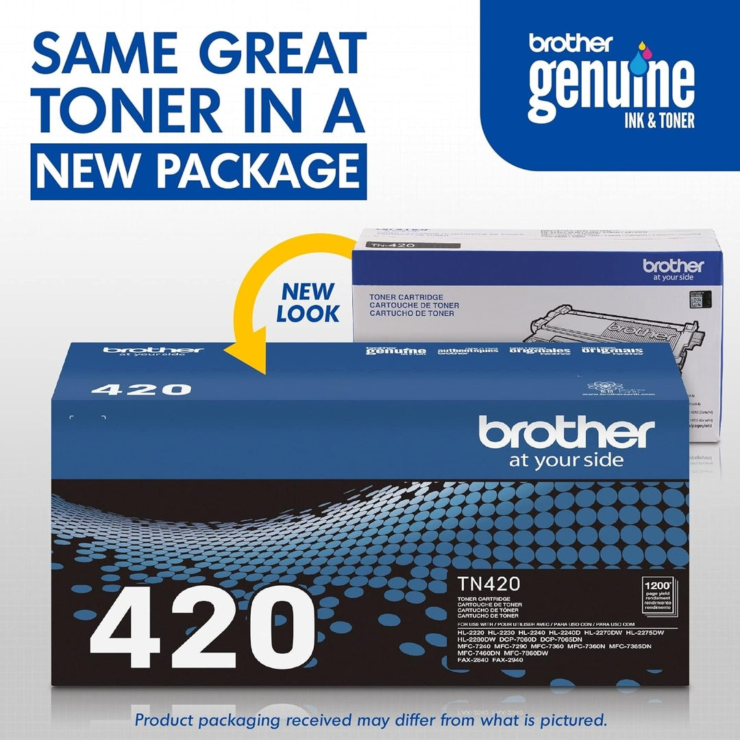 Brother Genuine TN420 Mono Laser Toner Cartridge