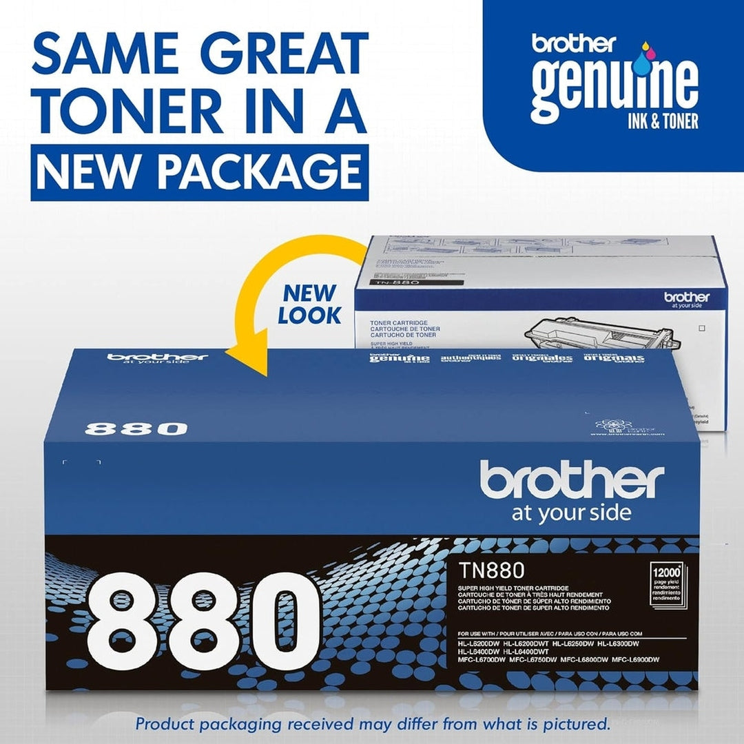 Brother Genuine Super High Yield Toner Cartridge, TN880,